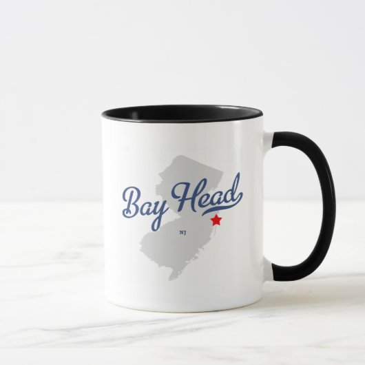 Mug Chemise du New Jersey NJ de tête de baie (Droite)