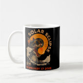 Mug Chemise Éclipse Solaire 17 Février Chat (Gauche)