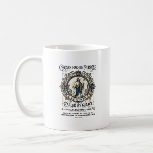 Mug Chemise Électricien Jésus Conception à base de foi (Gauche)