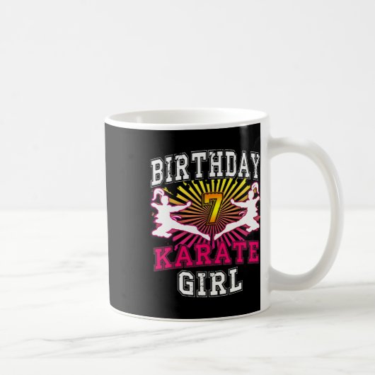 Mug Chemise fille 7 Anniversaire - Karate Enfant 7 Ans (Droite)