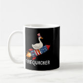 Mug Chemise Firequacker, Chemise drôle d'oie du 4 juil (Gauche)
