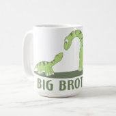 Mug Chemise fraîche de frère - thème de dinosaure (Devant gauche)