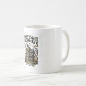 Mug Chemise Halloween précoce Design de maison hantée (Devant droit)