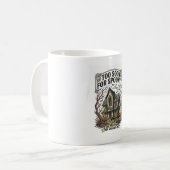 Mug Chemise Halloween précoce Design de maison hantée (Devant gauche)