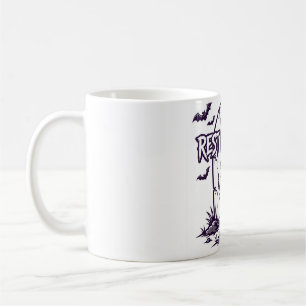 Mug Chemise Halloween squelette repos en pièces