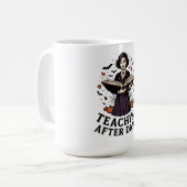 Mug Chemise Halloween Vampire Enseignant (Devant gauche)