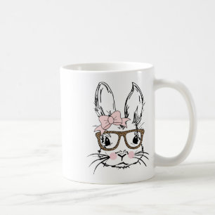 Mug Chemise imprimée visage de lapin mignon imprimé lé