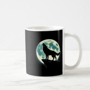 Mug Chemise Loup Hurleur À La Pleine Lune Fantastique
