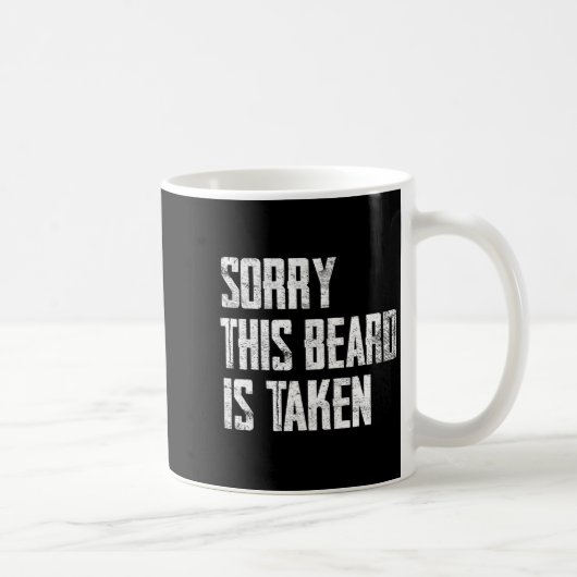 Mug Chemise Mari Désolé Barbe Mariage Pris (Droite)