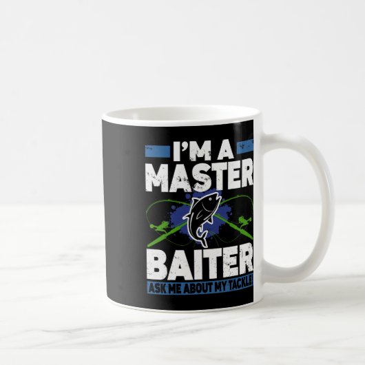 Mug Chemise Master Iter Drôle Pêche Pêcheur Poisson (Droite)