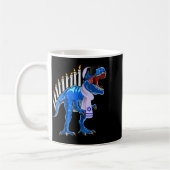 Mug Chemise Menorasaurus Rex T Rex Dinosaure Hanukkah (Gauche)