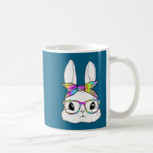 Mug Chemise mignonne lapin visage tie dye lunettes