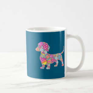 Mug Chemise Mignonne Oeufs Colorés Chien Teckel Chiot