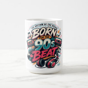 Mug Chemise Né Pour Le Rythme Des Années 90