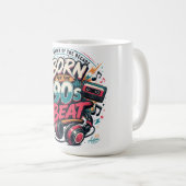 Mug Chemise Né Pour Le Rythme Des Années 90 (Devant droit)