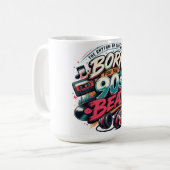 Mug Chemise Né Pour Le Rythme Des Années 90 (Devant gauche)