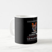 Mug Chemise oversize de Sweater de Noël pour teckel (Devant gauche)