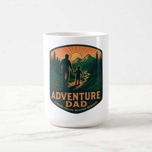 Mug Chemise Papa Aventurier – Randonnée Extérieure Vin