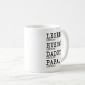 Mug Chemise papa de légende (Devant droit)