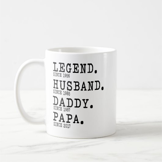 Mug Chemise papa de légende (Gauche)