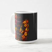 Mug Chemise papillon de mère motivée (Devant gauche)