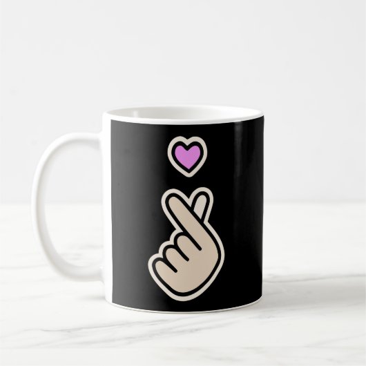 Mug Chemise Saranghae coréenne K-Pop K-Drama (Gauche)