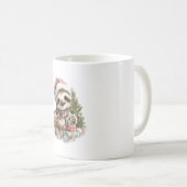 Mug Chemise Sloth Christmas Santa Hat (Devant droit)