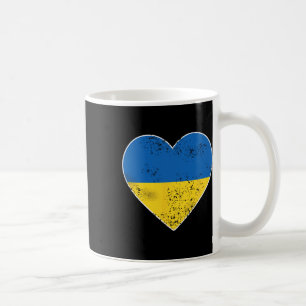 Mug Chemise Ukraine pour hommes et femmes Grand cœur D