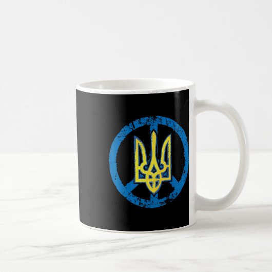 Mug Chemise ukrainienne ukrainienne Tryzub Trident  (Droite)