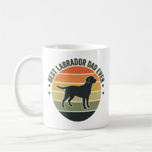 Mug Chemise vectorielle chien coucher de soleil Labrad