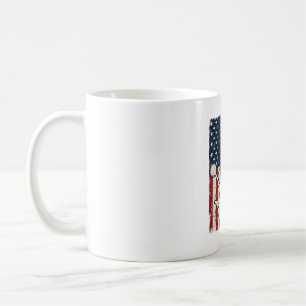 Mug Chemise vectorielle drapeau américain patriotique