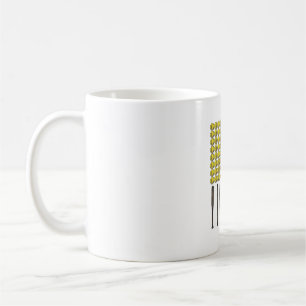 Mug Chemise vectorielle vintage bat et balle de softba