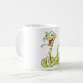 Mug Chemise verte mignonne de bande dessinée de (Devant gauche)