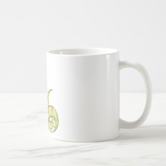 Mug Chemise verte mignonne de bande dessinée de (Droite)