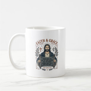 Mug Chemise vintage avec broderie de Jésus sur la croi