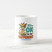 Mug Chemise Vintage Girafe Différente Sensibilisation (Centre)