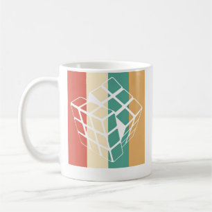 Mug Chemise Vintage Magic Cube Rétro Puzzle Speed Cube