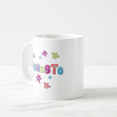 Mug Chemise Yoga Namaste Fleur (Devant gauche)