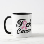 Mug Chemises de cancer du sein de F*CK (Gauche)
