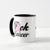Mug Chemises de cancer du sein de F*CK (Devant gauche)