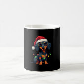 Mug Chemises de Noël de l'arbre de chiens de teckel Ca (Centre)