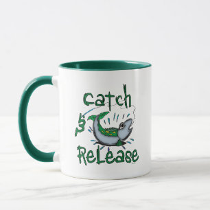 Mug Chemises de pêche de capture et de déverrouillage
