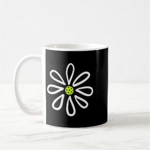 Mug Chemises de Pickleball Fleur Marguerite Centre de