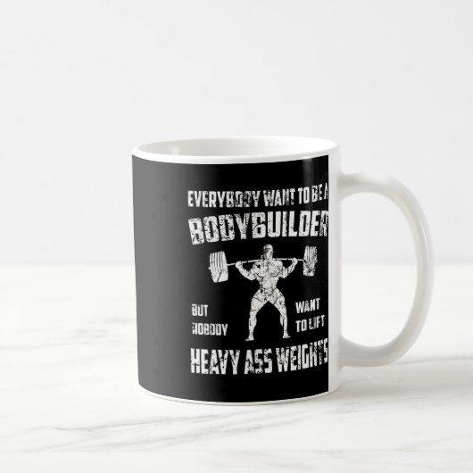Mug Chemises Drôle De Bodybuilding. Un squa d'exercice (Droite)
