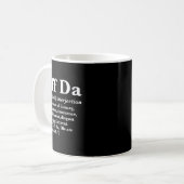 Mug Chemises drôles Uff Da Uff Da Définition Noir Uni (Devant gauche)