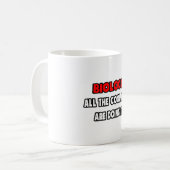 Mug Chemises et cadeaux de biologiste amusants (Devant gauche)