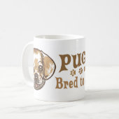 Mug Chemises et cadeaux de Puggle de câlin (Devant gauche)