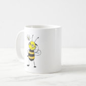 Mug Chemises faites sur commande : Chemises d'abeille (Devant gauche)