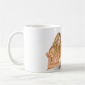 Mug Chemisier blond pêche Ordinateur (Gauche)