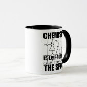 Mug Chemistry Is Like Cooking Funny Science  (Devant droit)